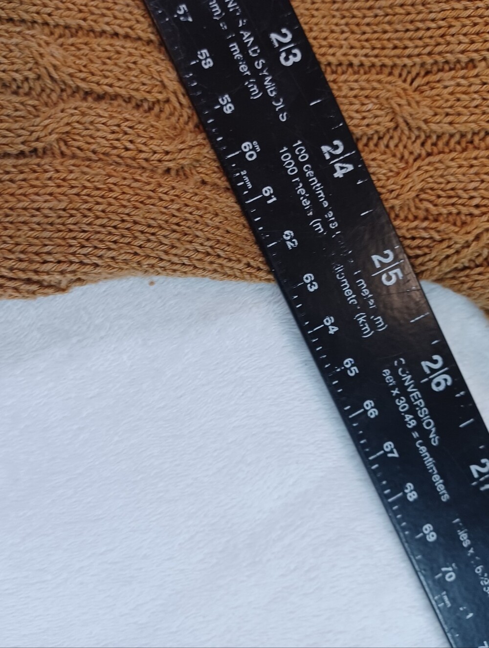 title j.jill camel cable knit open front cardigan xl long textured sweater - Picture 7 of 12